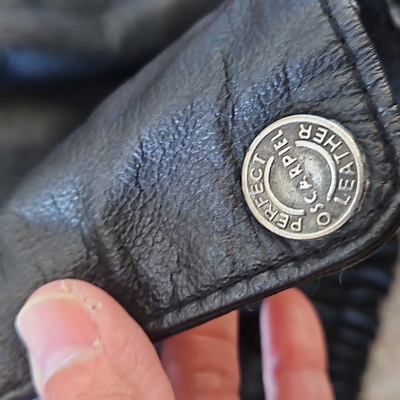 Oscar Piel Perfect Leather USA Jackt Size L - Picture 11 of 12